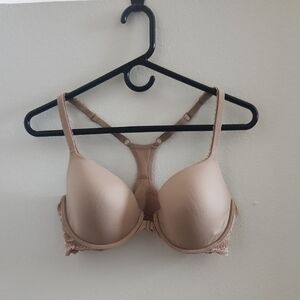 Victoria Secret Racerback Demi Beige Bra
